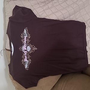 Harley Davidson women's t-shirt in brown & pink